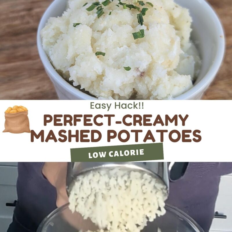 Perfect creamy low calorie ranch mashed potatoes