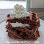 chocolate protein waffle without protein powder calories and macros (Custom)