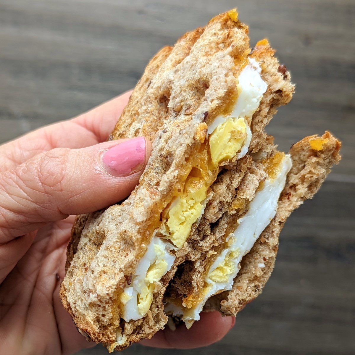 Waffle Iron Breakfast Sandwich {250 Calories} Health Beet