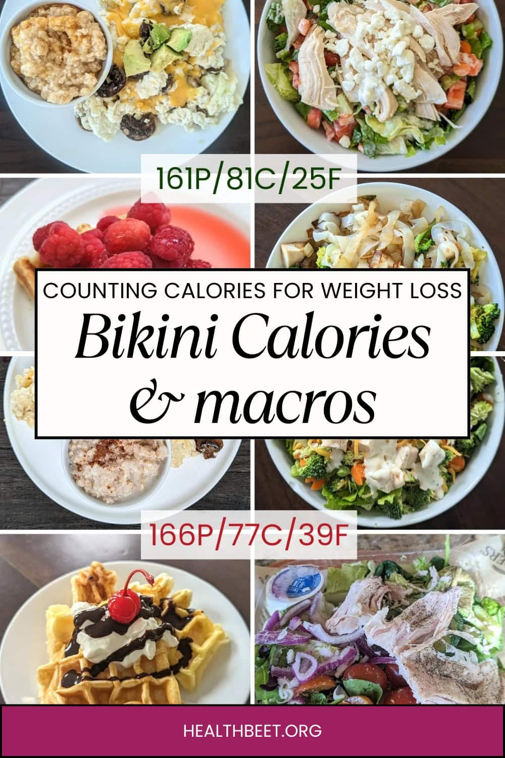 current bikini calories and macros