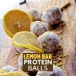 homemade lemon bar protein balls