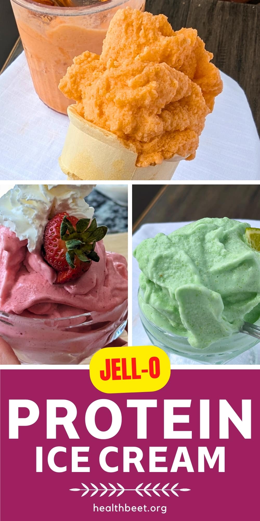 59 Calorie Jello Protein Ice Cream {2 Ingredient for the Ninja Creami
