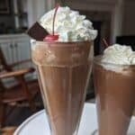 mint cookie protein smoothie shake