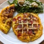 Low carb pizza chaffle
