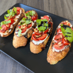 Tomato Bruscetta with Whipped Cottage Cheese