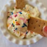 cake batter protein dip