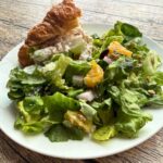 sweet green citrus salad for a dinner potluck