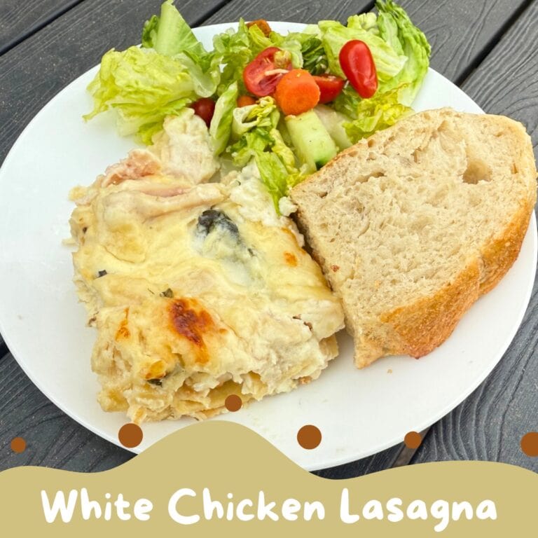 White chicken lasagna