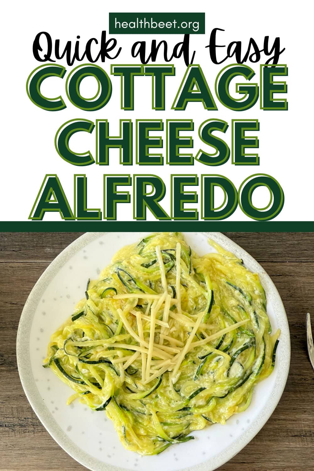 quick and easy cottage cheese alfredo high protein