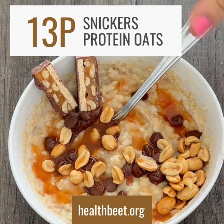 Sweet and Salty Snickers Protein Oatmeal