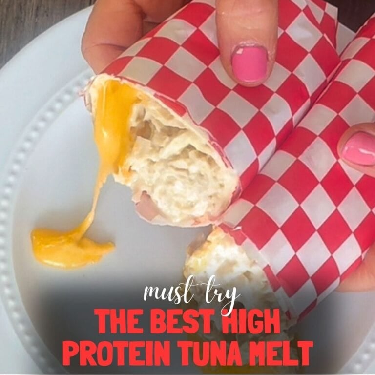 The Best High Protein Tuna Melt Wrap