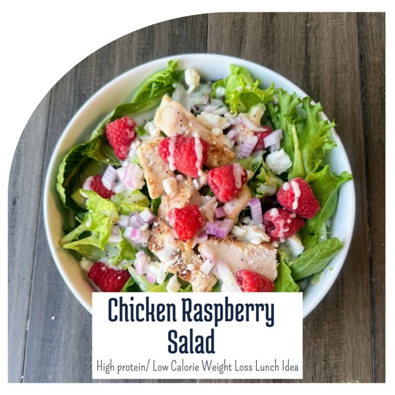 Chicken Raspberry Poppyseed Salad for weight loss thumbnail