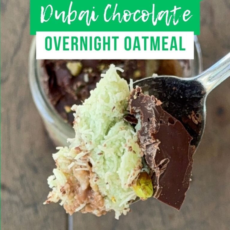 Dubai Chocolate Overnight Oats