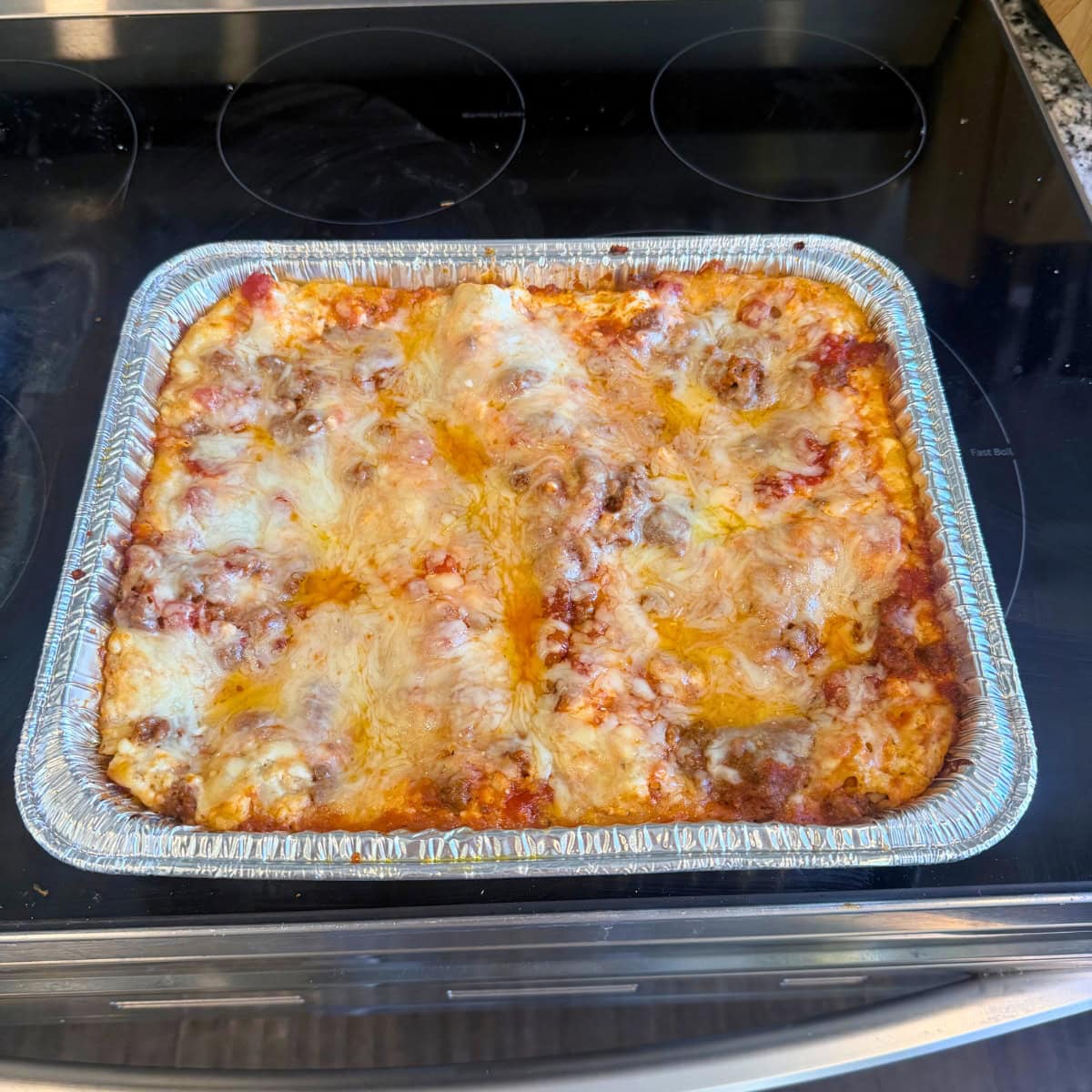 Lasagna with cottage cheese