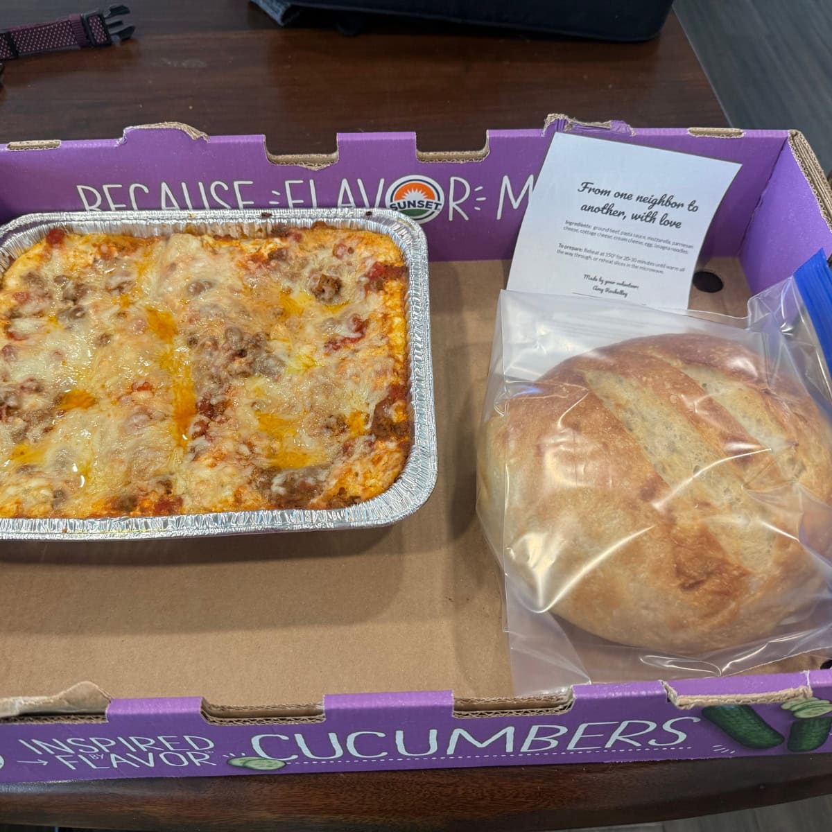 lasagna love delivery