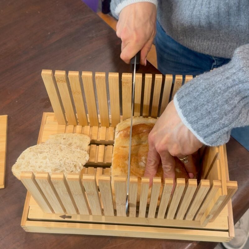 Homemade ranch sourdough croutons