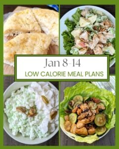 Jan 8-14 low calorie meal plan