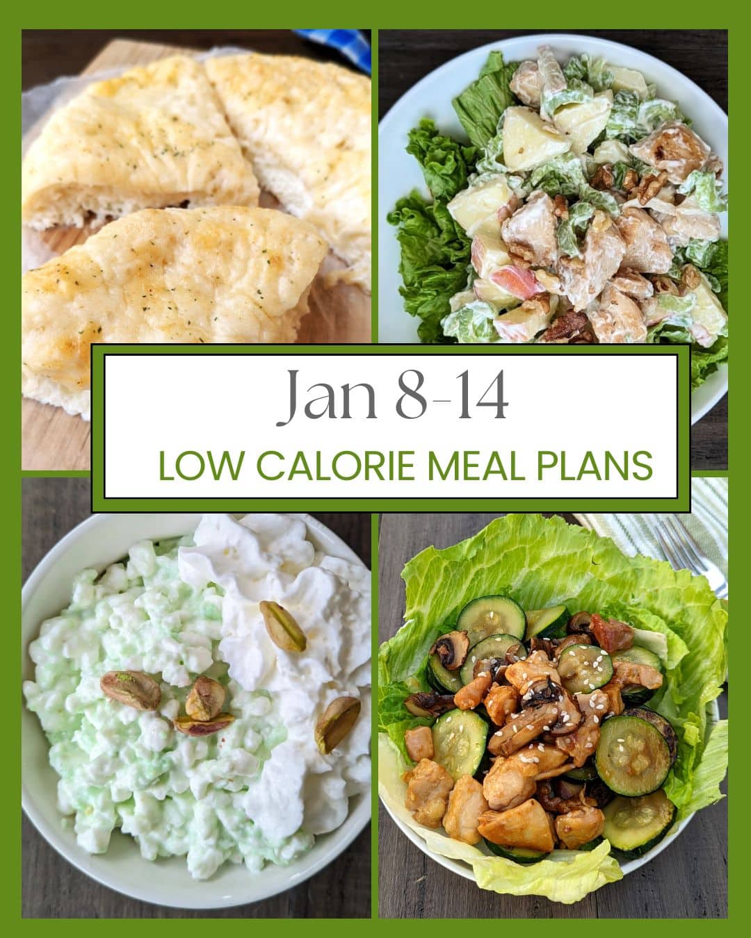 Jan 8-14 low calorie meal plan