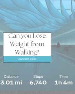 can you lose weight from walking