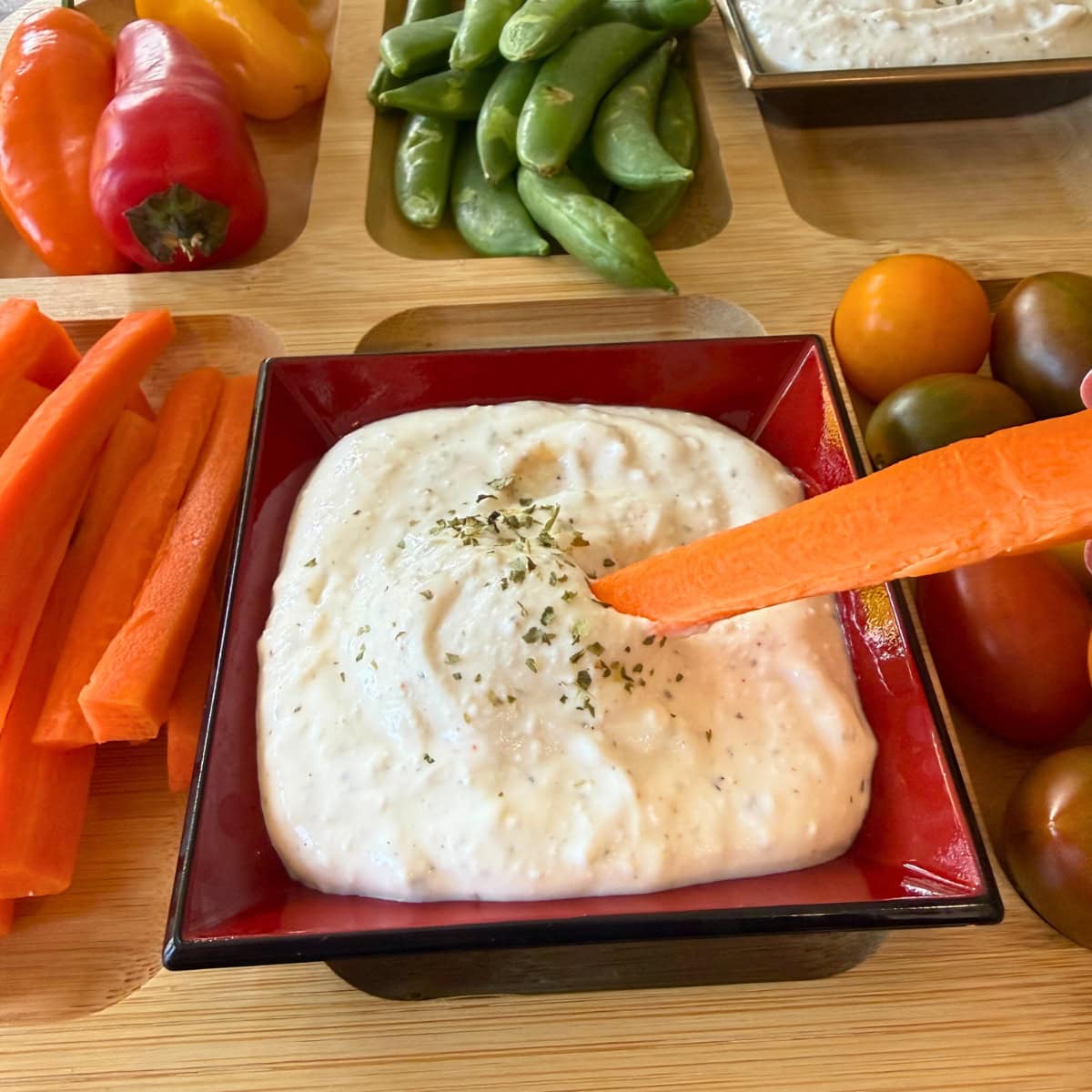 whipped cottage cheese dip for veggies