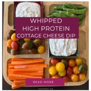whipped cottage cheese high protein low cal veggie dip
