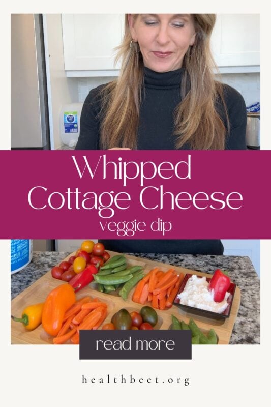 whipped cottage cheese high protein veggie dip