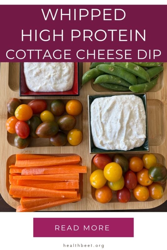 whipped cottage cheese high protein veggie dip for weight loss