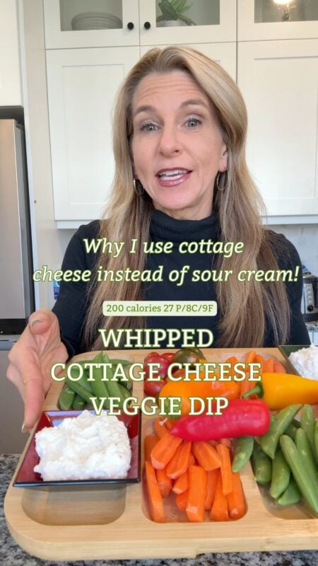 whipped cottages cheese veggie dip