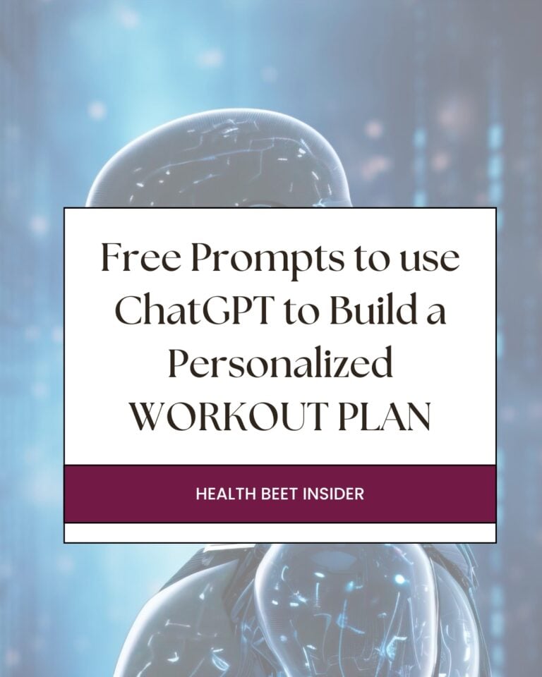 Free prompts to use chatgpt to build a personalized workout plan