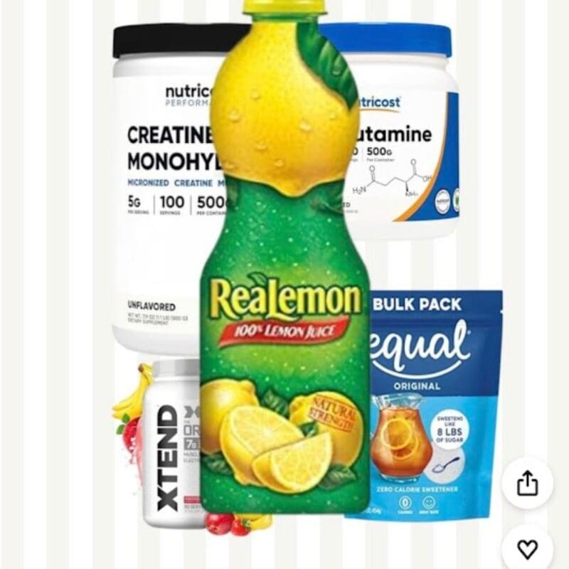 ingredients in lemon supplement drink