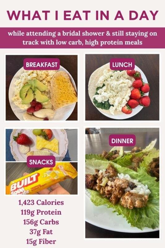 full day of eating high protein