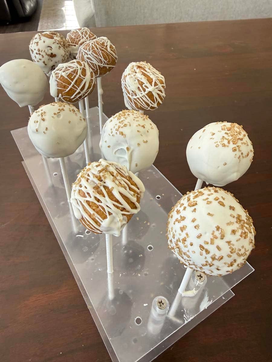 pumpkin protein cake pops