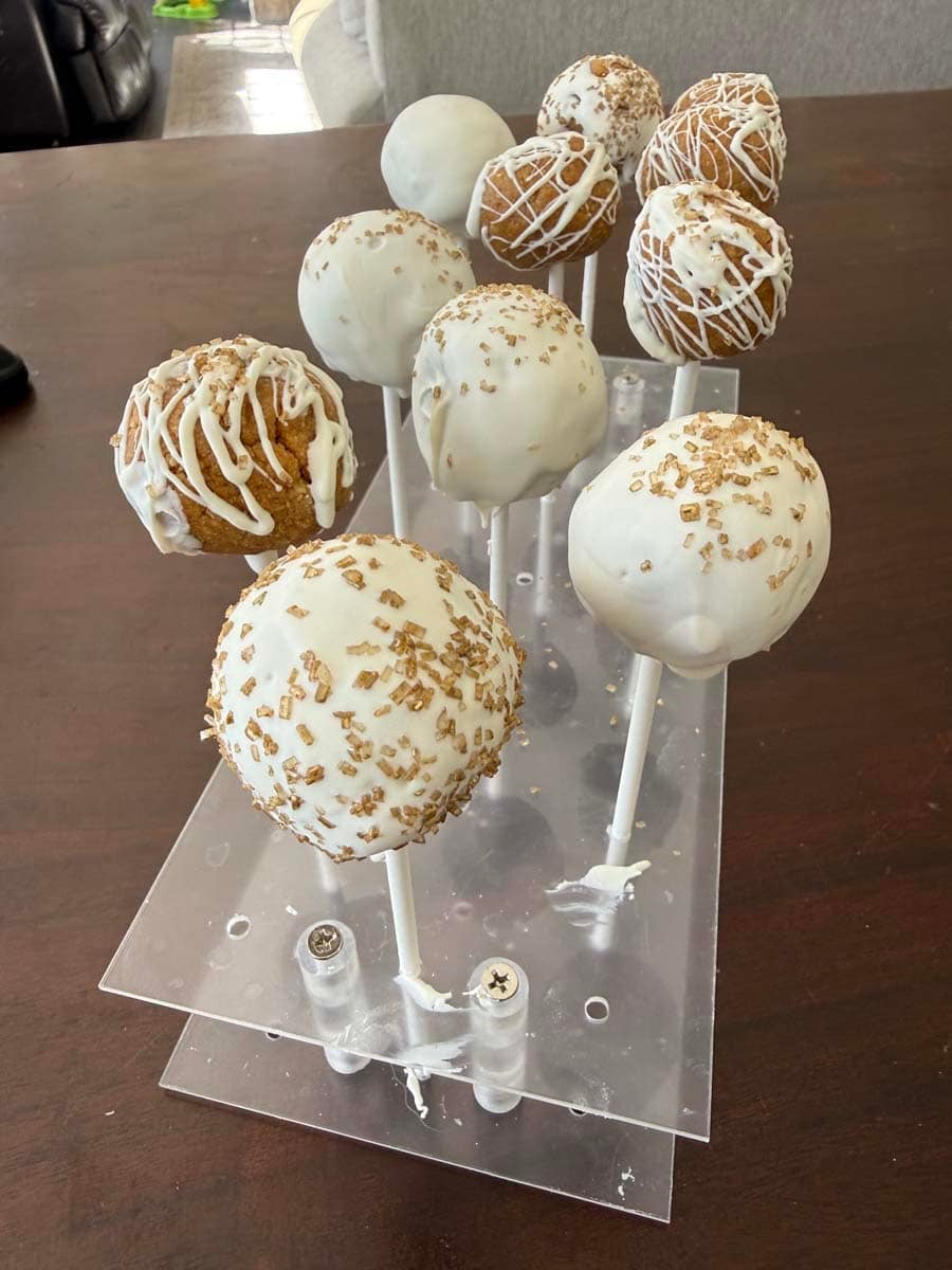 pumpkin protein cake pops