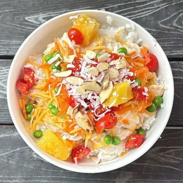 Hawaiian haystacks for two