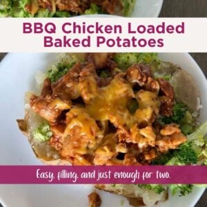 bbq chicken loaded baked potatoes