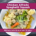 chicken alfredo spaghetti squash