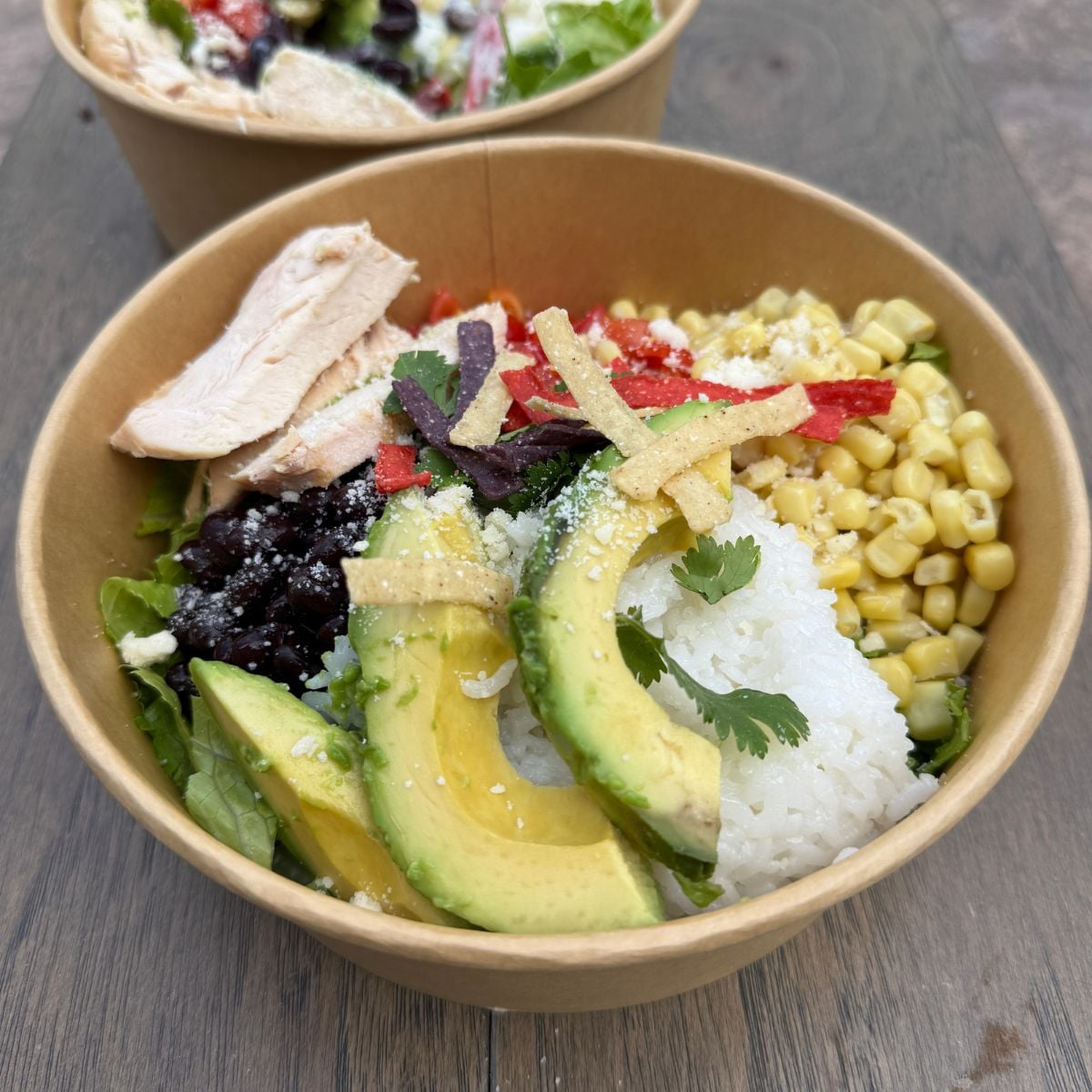 Chicken taco bowl dinner for 2 high protein low calorie