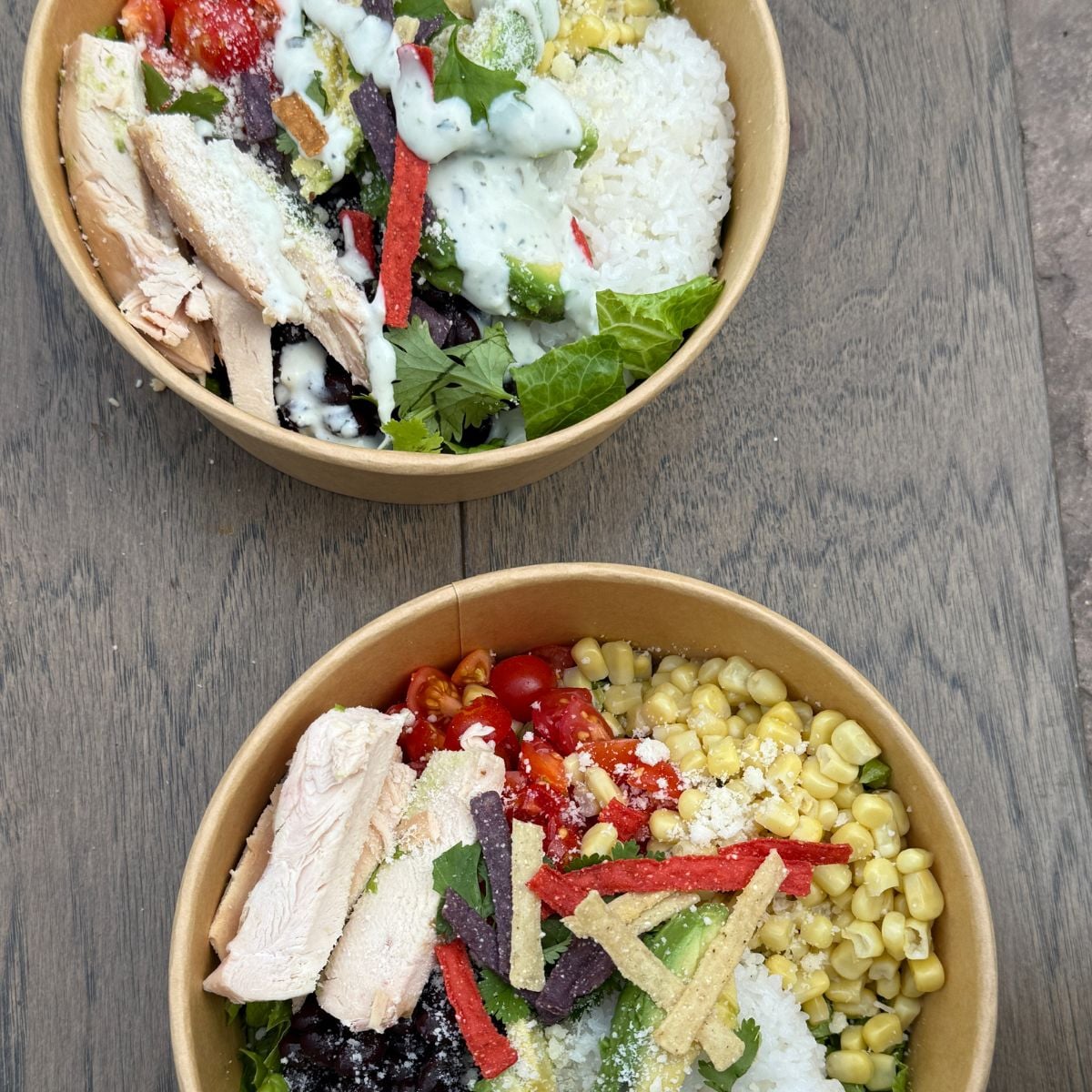 Chicken taco bowl dinner for 2 high protein low calorie