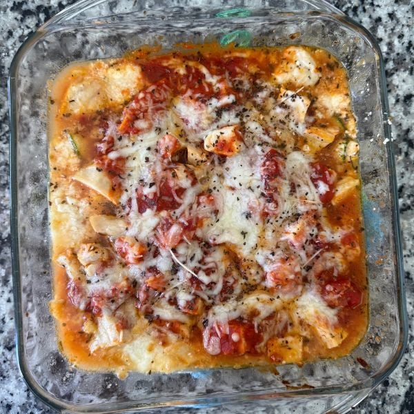 chicken parmesan protein bowl meals for two