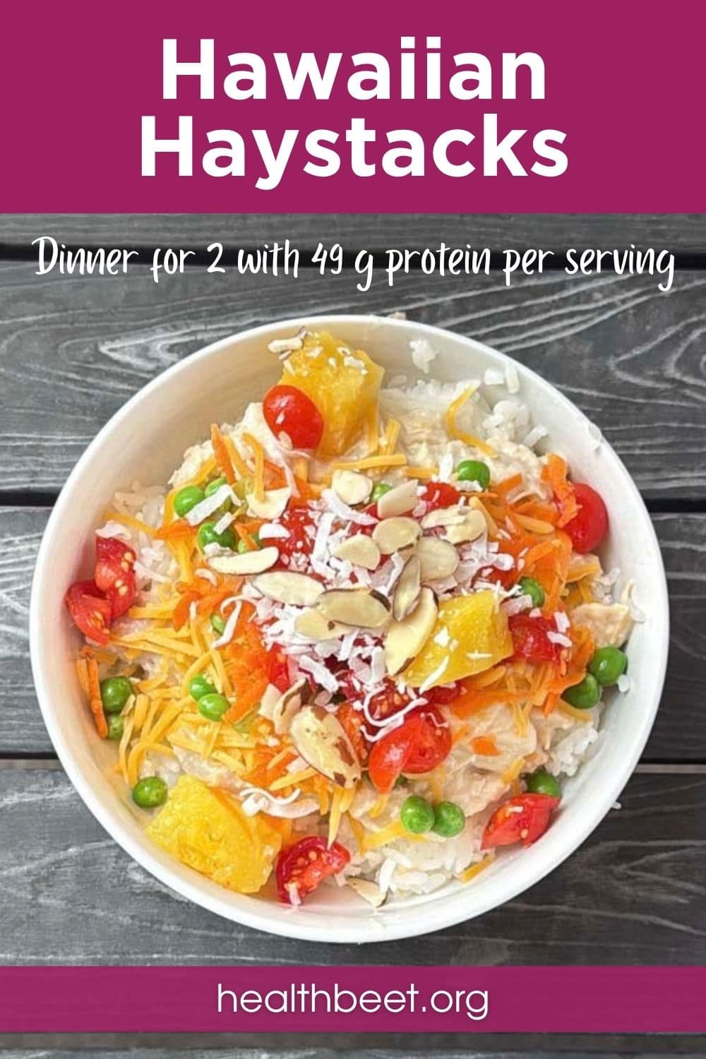 Hawaiian haystacks dinner for two- high protein