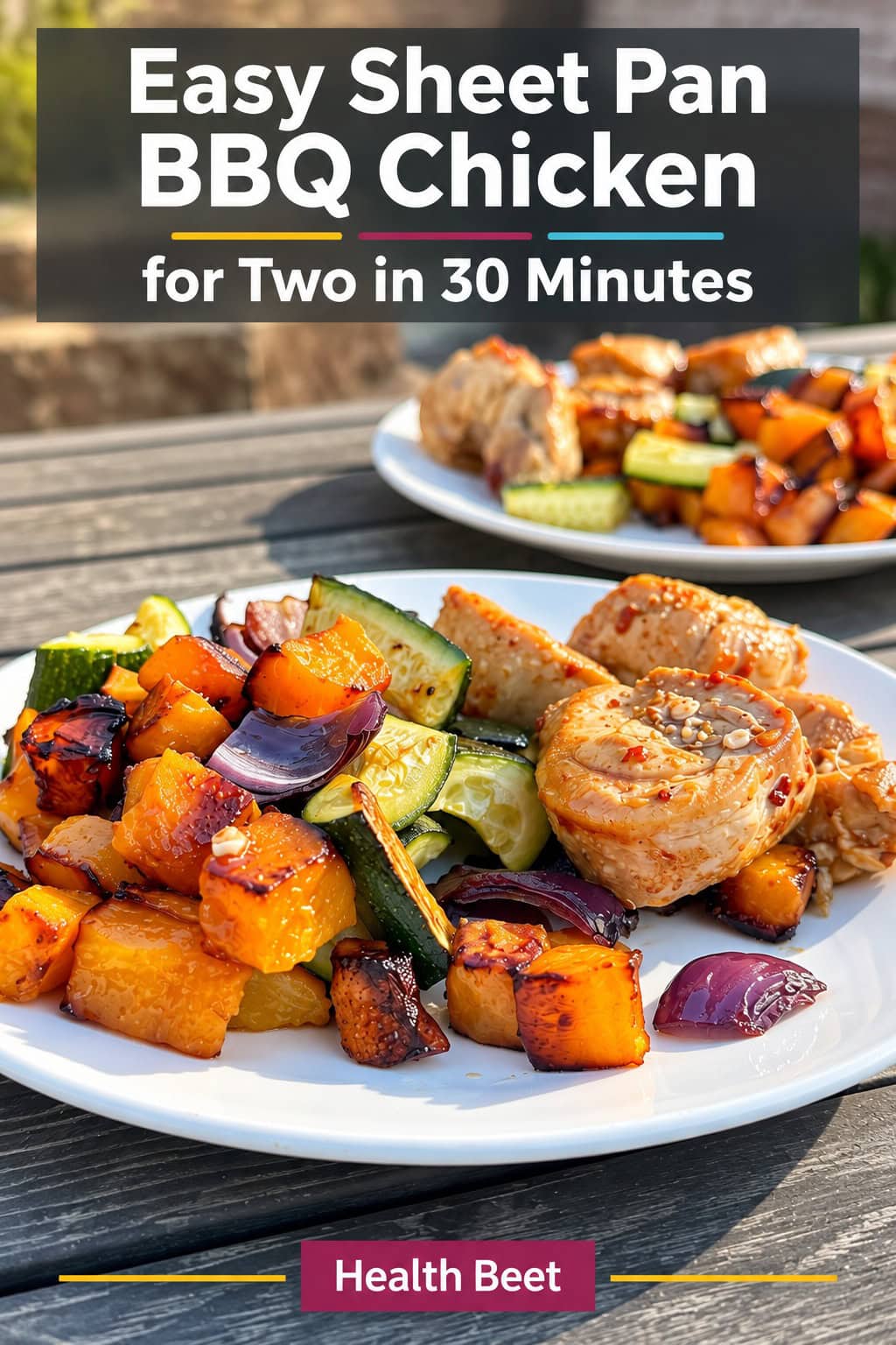 Easy Sheet Pan BBQ Chicken for Two in 30 Minutes